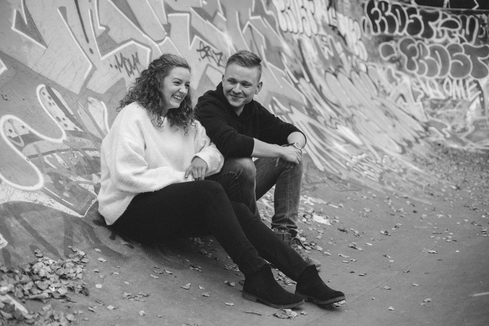 Paarshooting in der Schanze bei kalten Temperaturen